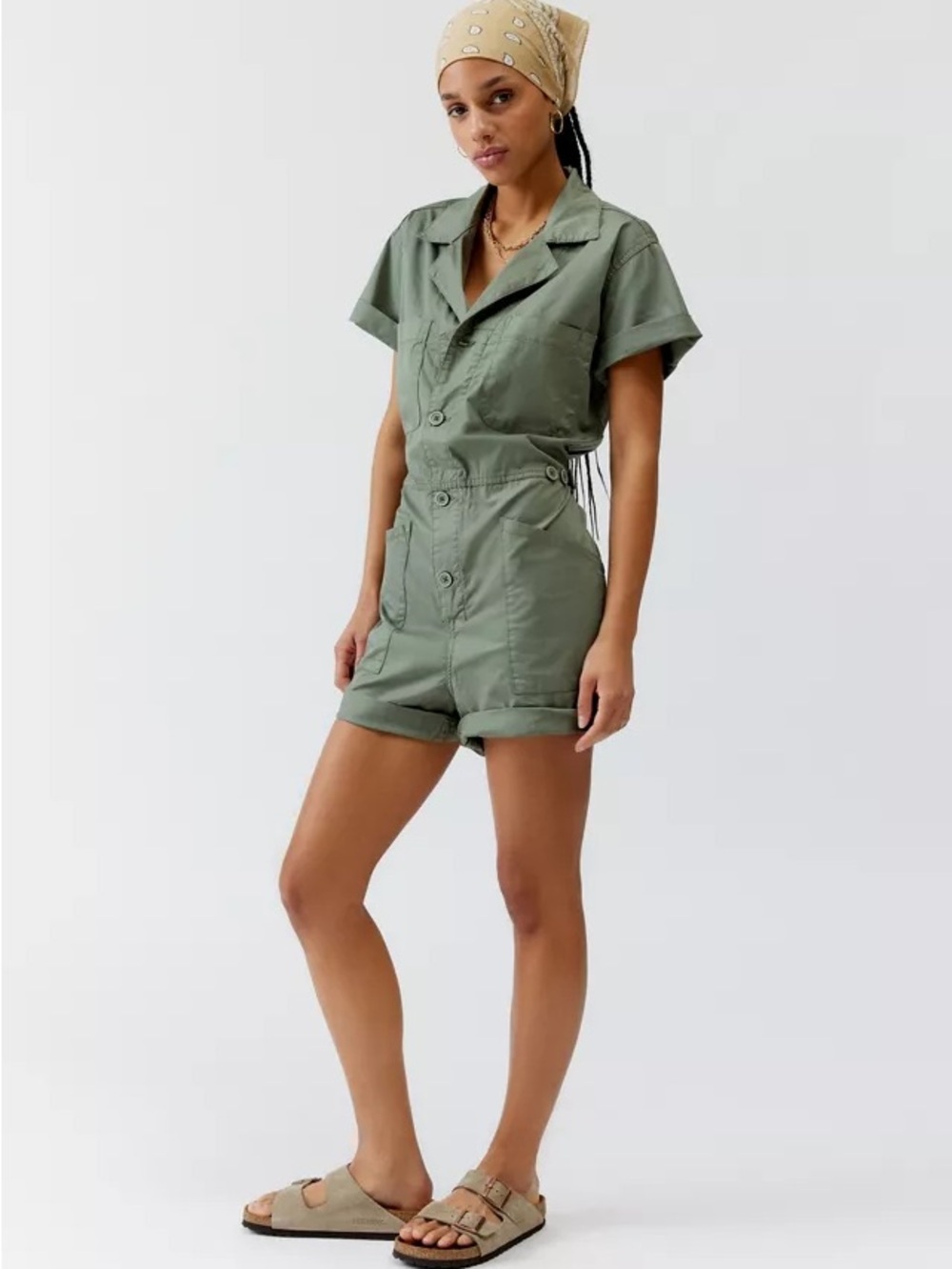 Pistola Parker Short Sleeve Utility Romper